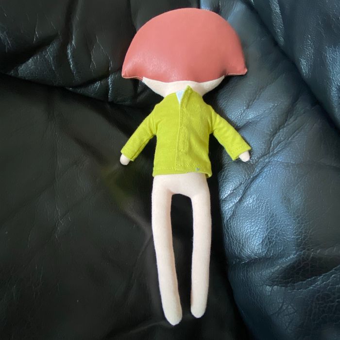 DOUDOU POUPÉE NINON TROUSSELIER PAR CHRISTELLE LARDENOIS VERTE 30 CM - photo numéro 2