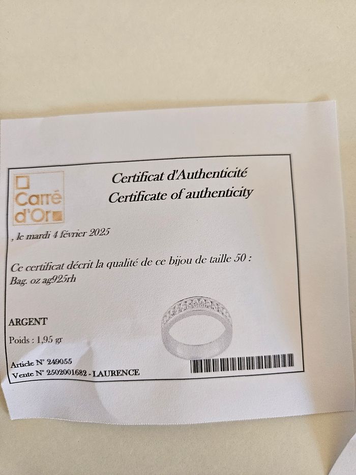 Bague argent no - photo numéro 7
