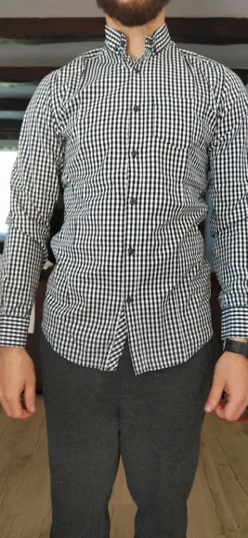 Chemise à petits carreaux jules