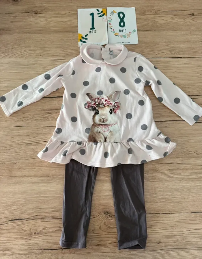 Lot de 18 vêtements automne hiver bébé fille 18 mois en excellent état - photo numéro 10