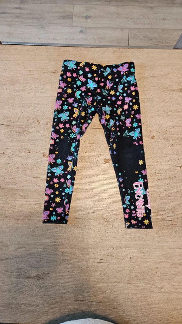 Legging bleu foncé  avec papillons, très épais, Disney, Encanto, 5/6 ans - photo numéro 2