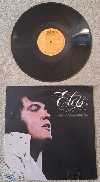 Vinyle 33 tours 33T Elvis Presley He Walks Beside Me