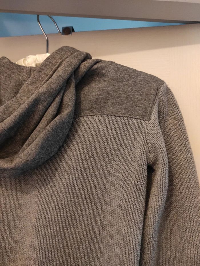 Gilet à capuche gris - photo numéro 5
