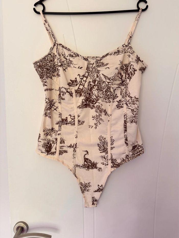 Body blanc cassé taille L - photo numéro 2