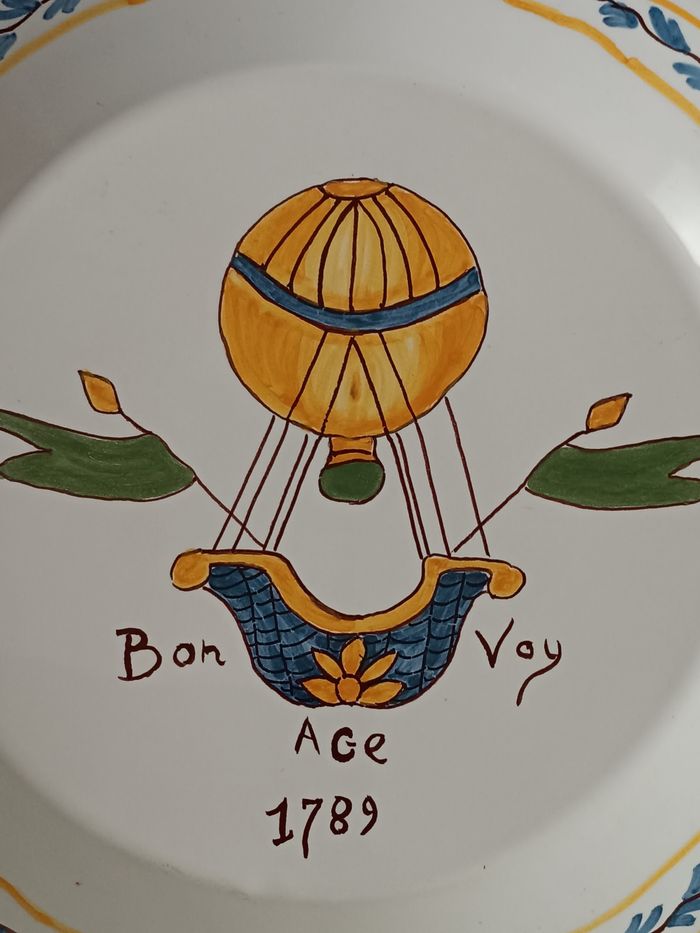 Assiette déco montgolfière - photo numéro 3