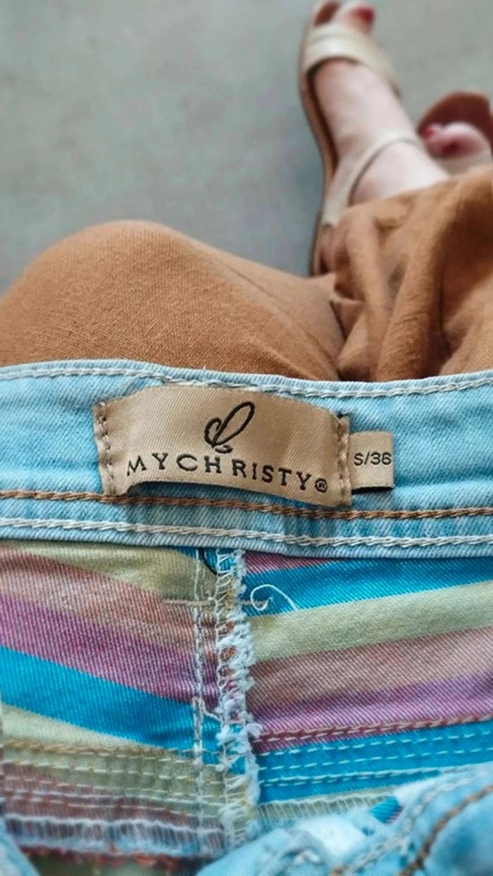 Short  en  jeans  taille 36 mychristy - photo numéro 8