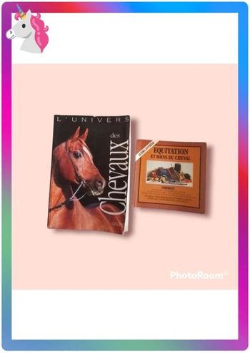 Lot de deux livres sur les chevaux