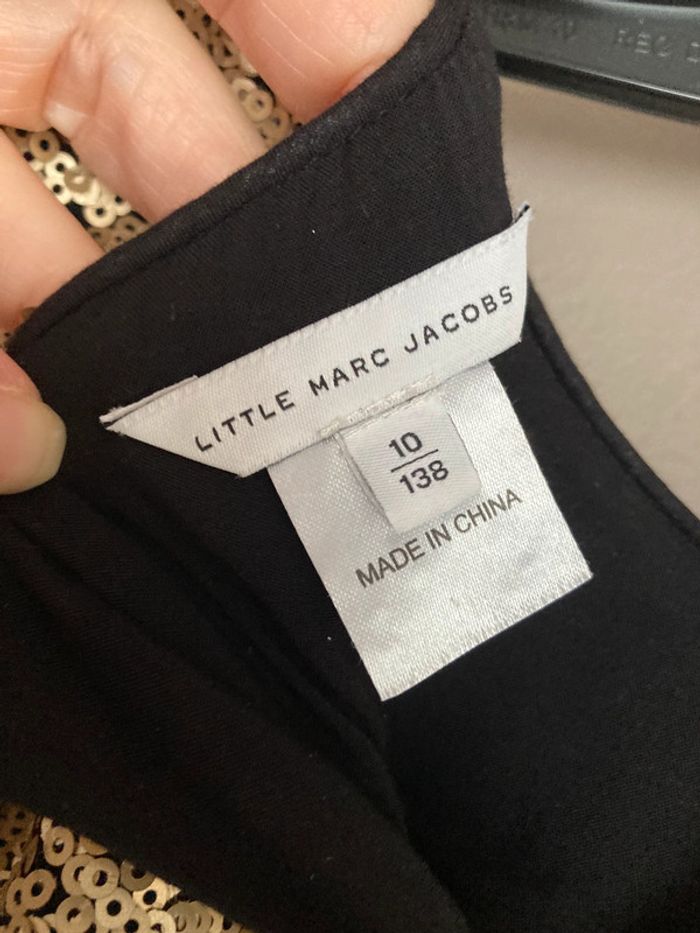 Little Marc Jacobs robe à sequins dorés 10 ans - photo numéro 4