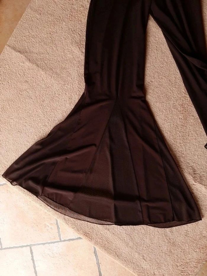 Ensemble pantalon et haut dos nu marron Taille 38 - photo numéro 8