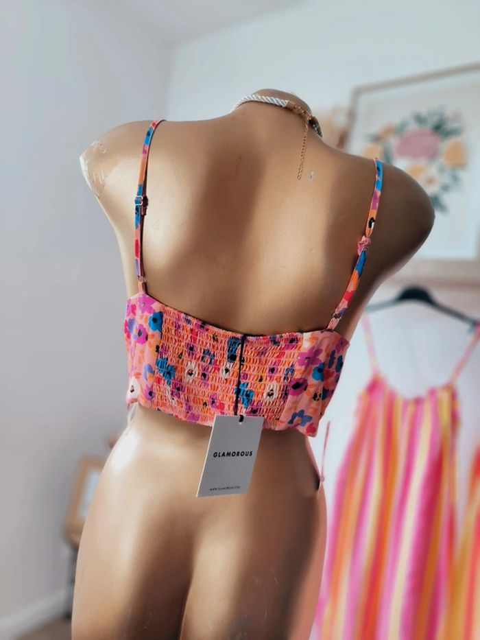 🌸 Haut court fleuri Glamorous - Taille 40 🌸 - photo numéro 2