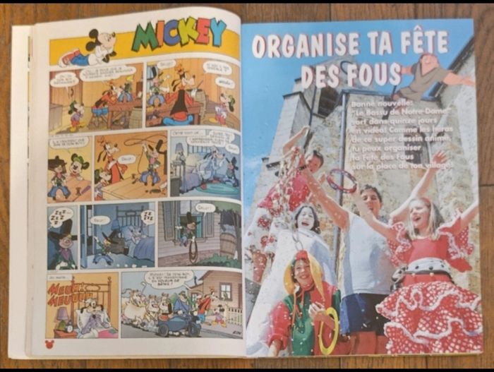 Ancien journal de mickey avec cadeau jeu de piste le Bossu de notre dame N°2356 de 1997 vintage - photo numéro 6