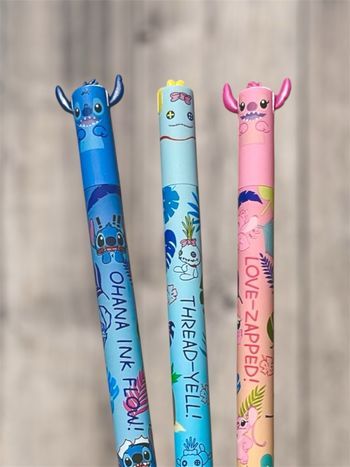 Lot de 3 stylos effaçables stitch Neuf 