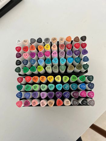 Lot de 90 feutres acrylique