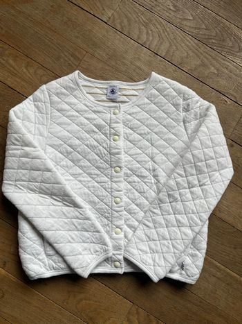 Veste matelassée blanche Petit Bateau 8 ans