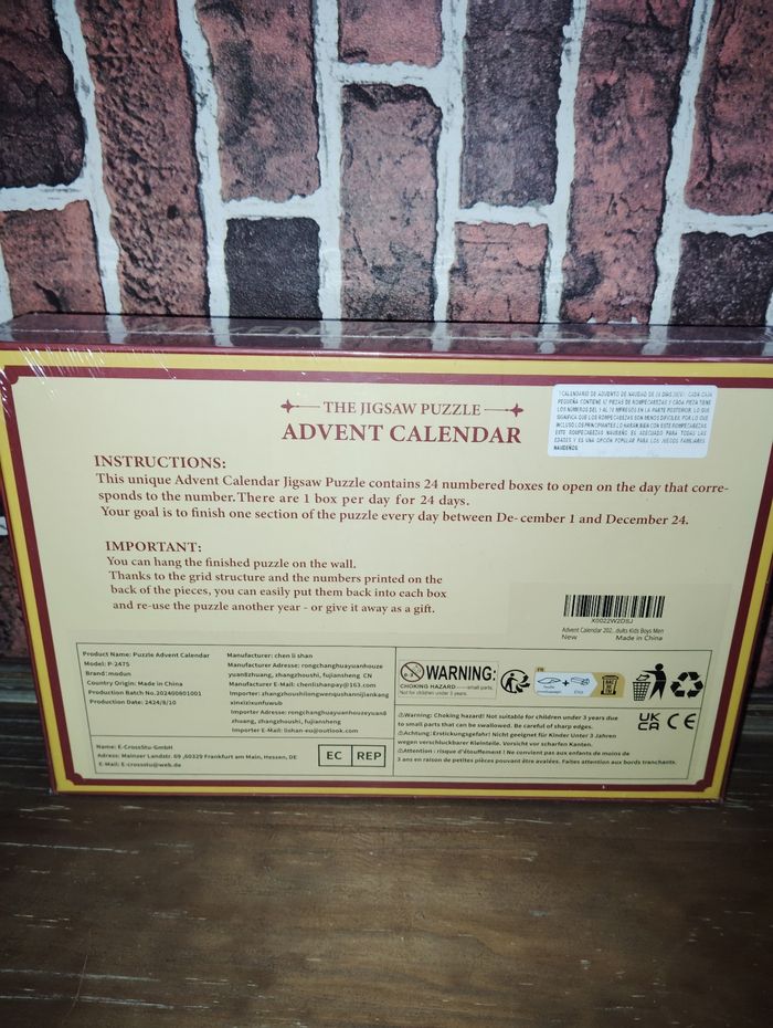 Calendrier de l'avent puzzle de Noël - photo numéro 3
