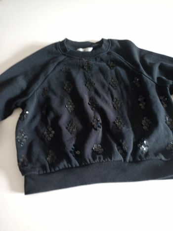 Pull noir hm paillettes 14 ans tbe