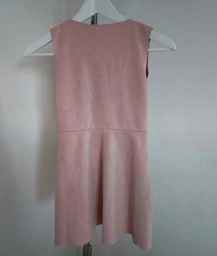 Robe en suédine rose sans manche Made in Italy 10 ans - photo numéro 2