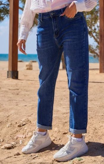Jeans MOM bleu denim T38