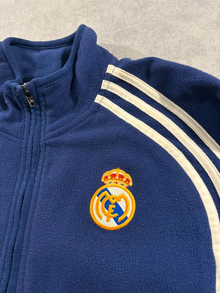 Fleece Jacket / Veste Vintage Réal Madrid 2000-2001 Adidas Taille M/L - photo numéro 2