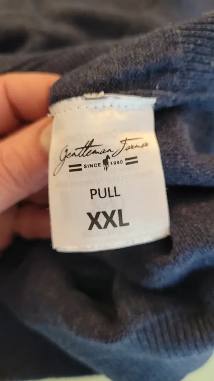 Pull fin manches longues col V 100% coton - photo numéro 7
