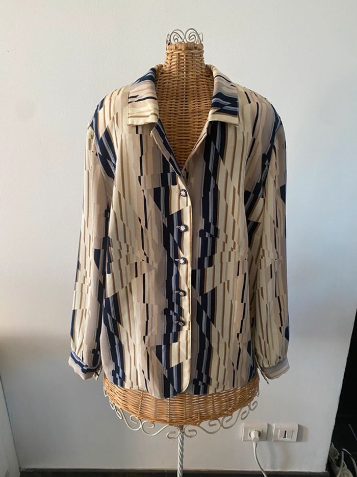 Chemise vintage Françoise de France taille M - photo numéro 17