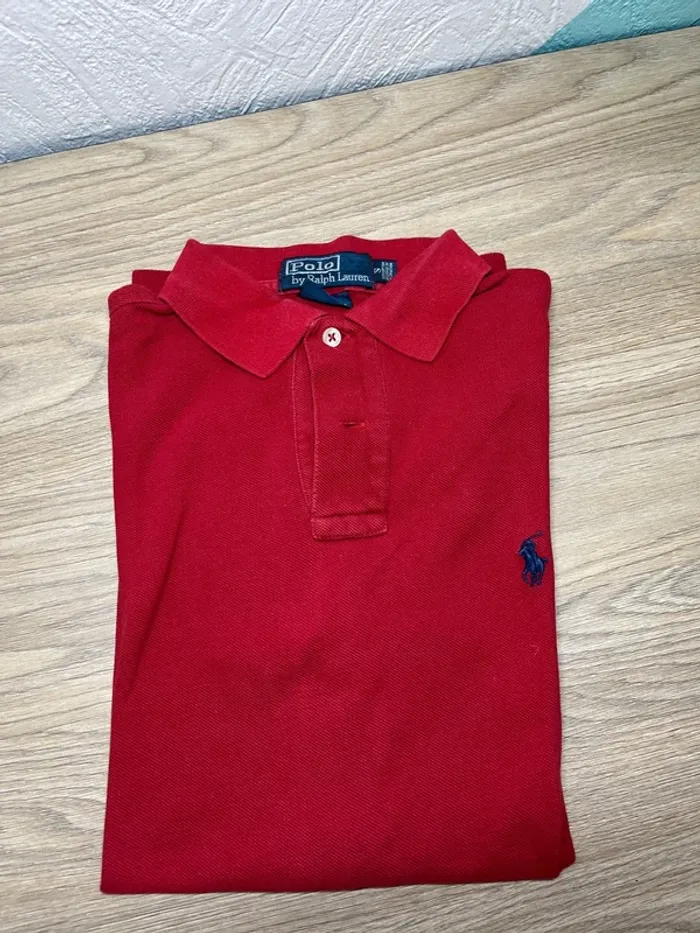 Lot de 2 Polo Ralph Lauren - taille S - couleur rouge et jaune - photo numéro 2