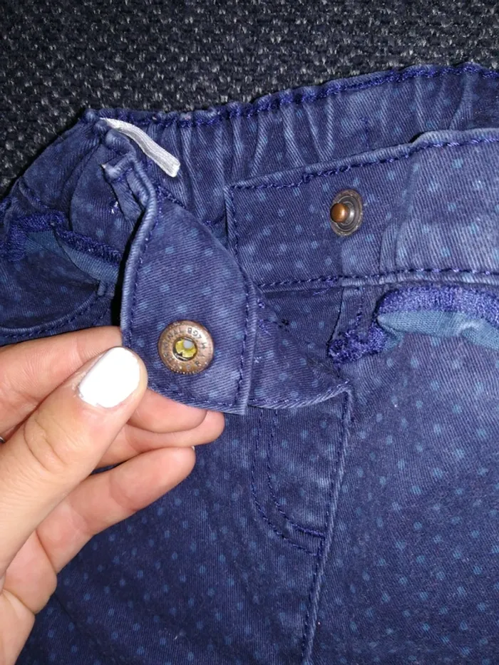 Joli ensemble été, jean et tee-shirt, bébé fille, 9mois - photo numéro 7