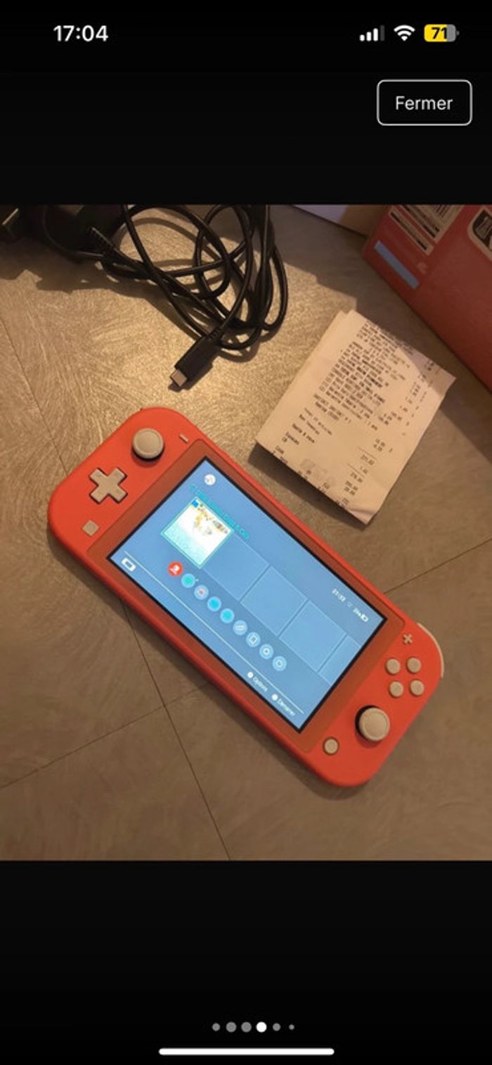 Nintendo switch lite rose encore sous garentie 2 ans - photo numéro 4