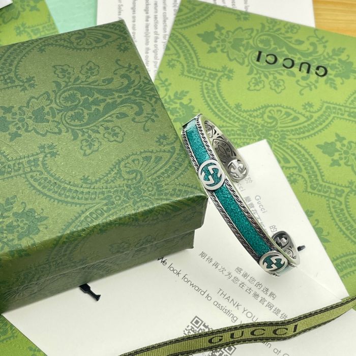 Bracelet Gucci en émail vert - photo numéro 2