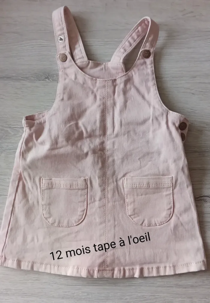 Robe jean rose