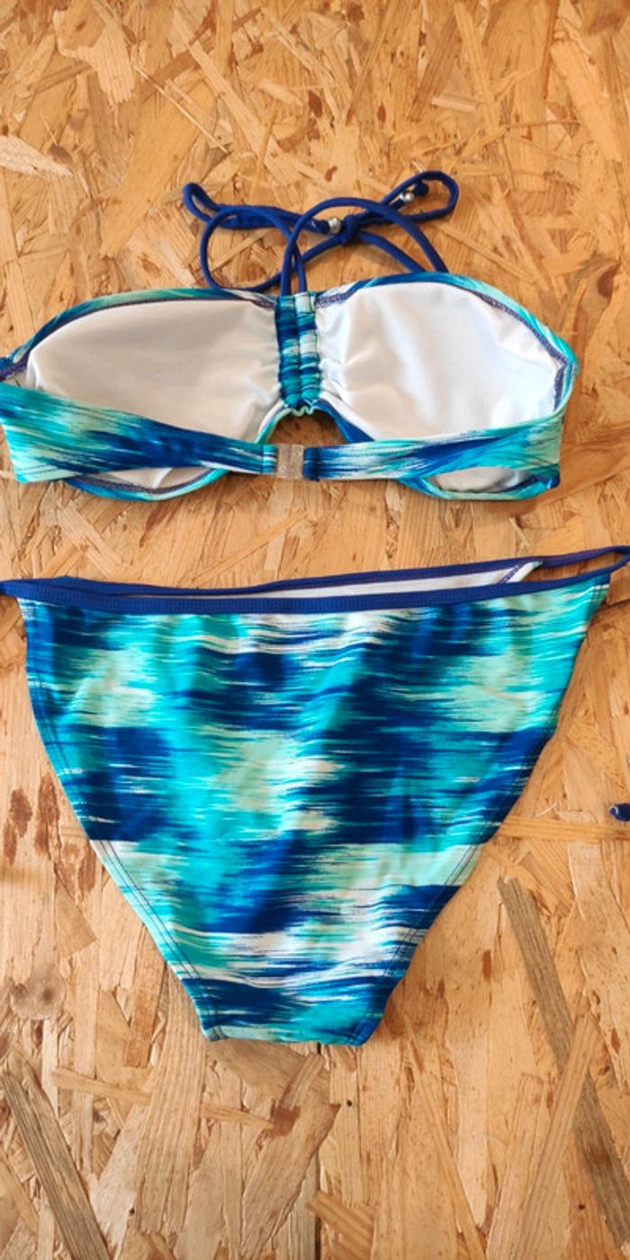 Maillot 2 pièces bleu - photo numéro 4