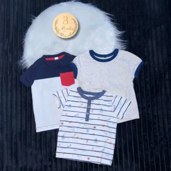 Lots 3 t shirt bébé garçon taille 3 mois