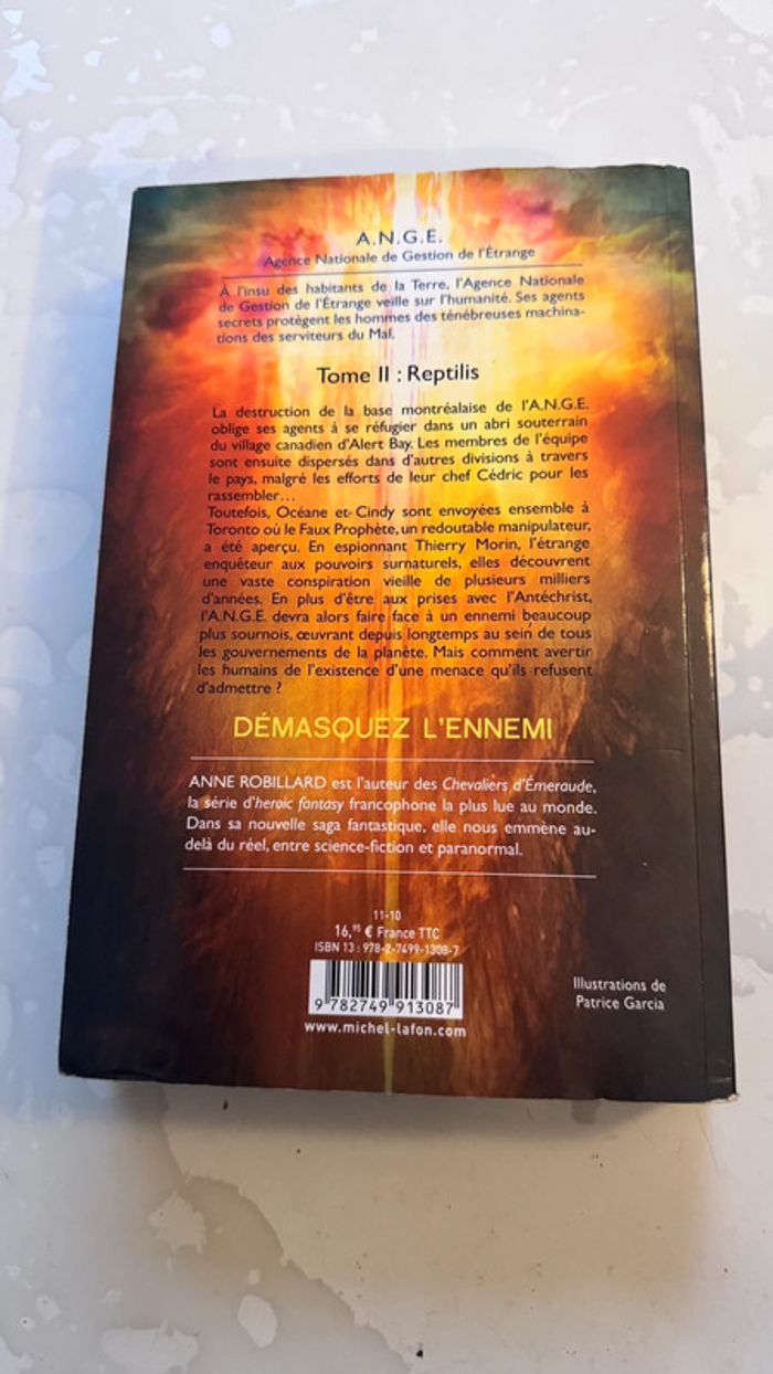 A.N.G.E Tome 2 : Reptilis - Anne Robillard - Bon état - photo numéro 5