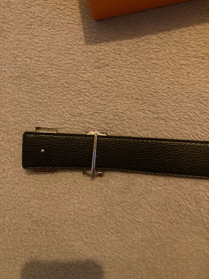 Ceinture Hermes Constance noire et argent - photo numéro 6