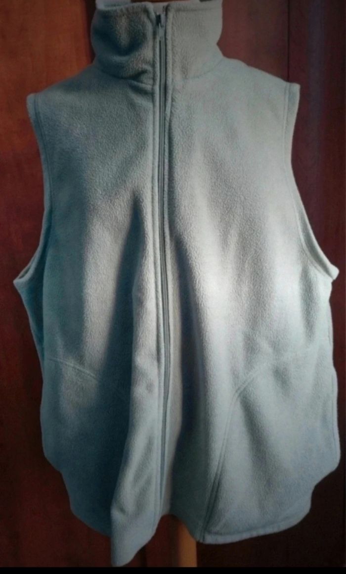 Veste polaire sans manches vert clair - photo numéro 2