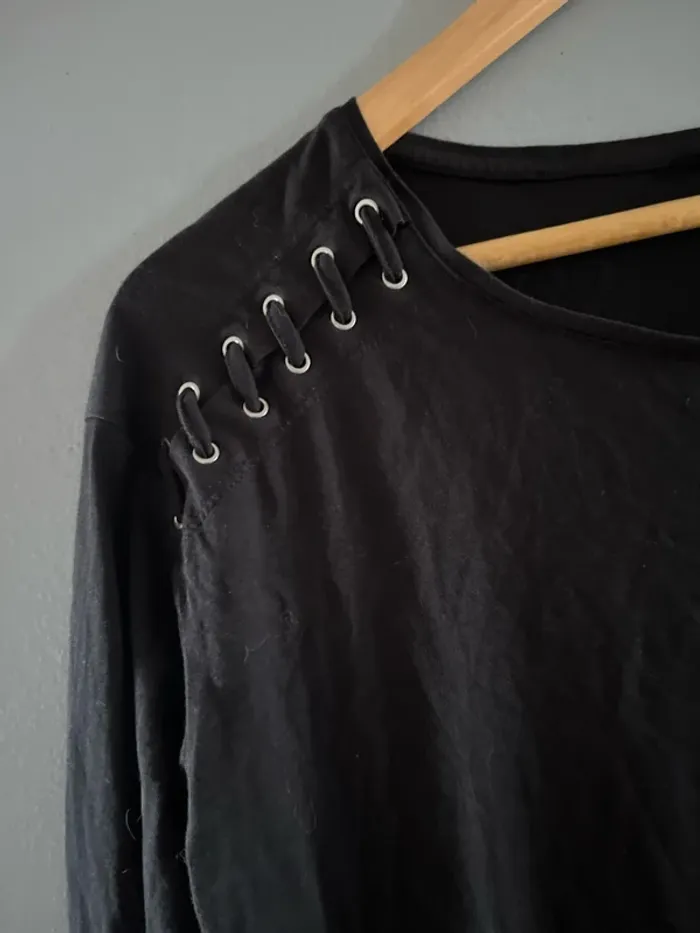 TEE shirt lacets en M - photo numéro 2