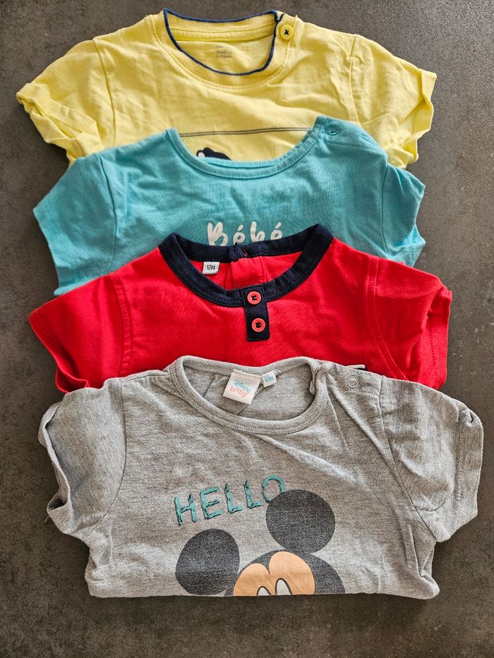 Lot de 4 tee-shirt manche courte