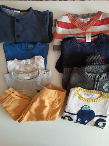 lot vetements garçon bébé 6-9 mois