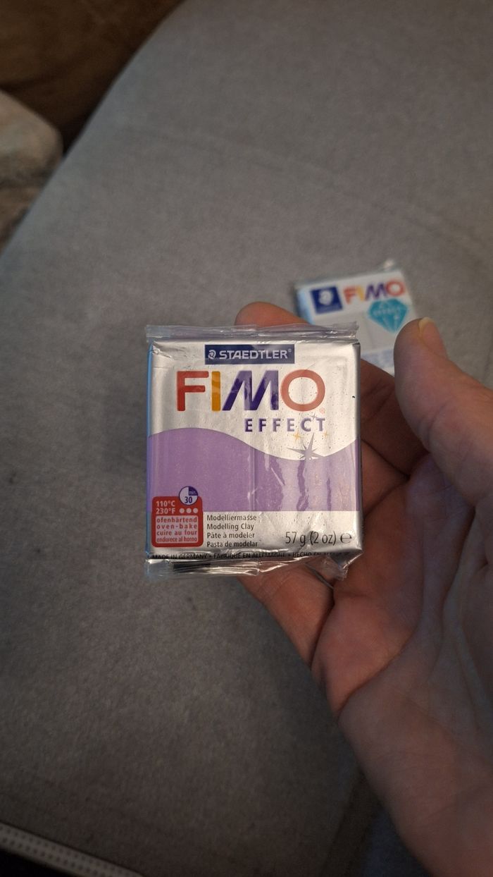 Lot de 3 pâtes fimo effect nacré - photo numéro 2