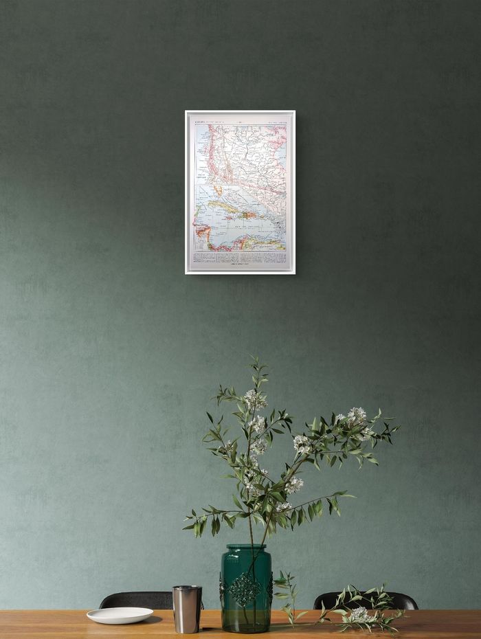 Imprimée en 1903, Le Canada anglais et colonies anglaises, Vintage Authentique (cadre non inclus ) - photo numéro 7