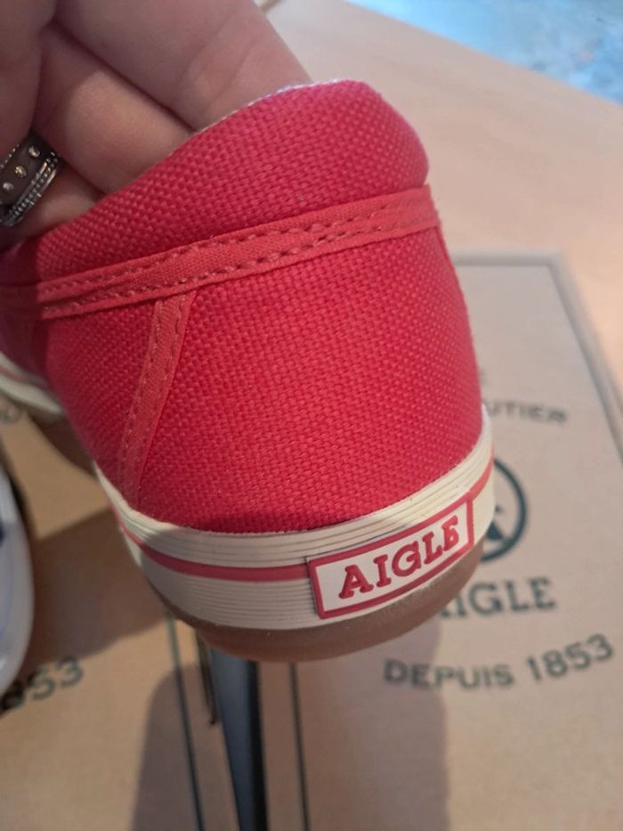 Aigle baskets en toile femme été P.40 neuves - photo numéro 15