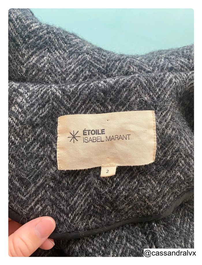 Manteau en laine gris - Isabel Marrant - photo numéro 9