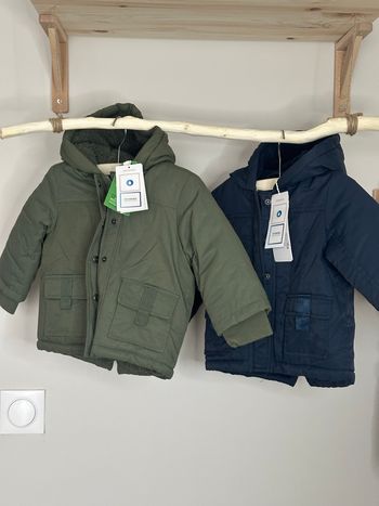 Manteaux garçon neufs hiver chauds polaires  9  mois