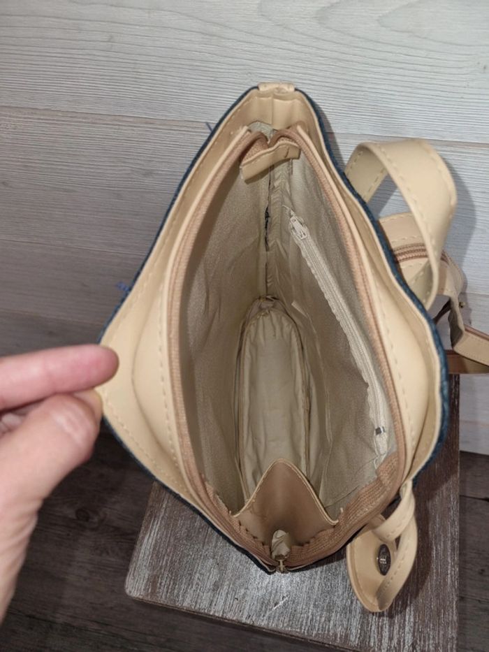 Sac à main ou à dos bi-matière - photo numéro 4