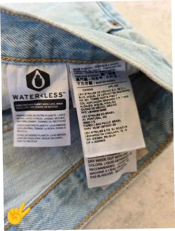 Short Levi's 501 W26 FR36 Bleu Femme Women SHO165b - photo numéro 5