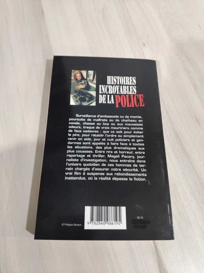 Livre document Histoires incroyables de la police tome 1 Pacary - photo numéro 6