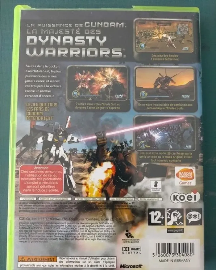 Jeux Xbox 360 gundam - photo numéro 2