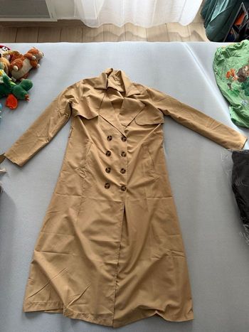 Trench-coat beige mi-long femme 