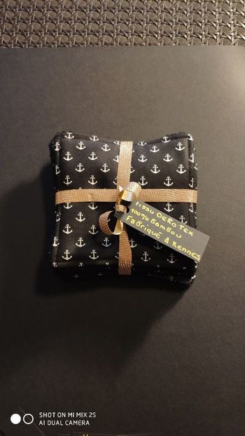 12 lingettes lavables, neuf....