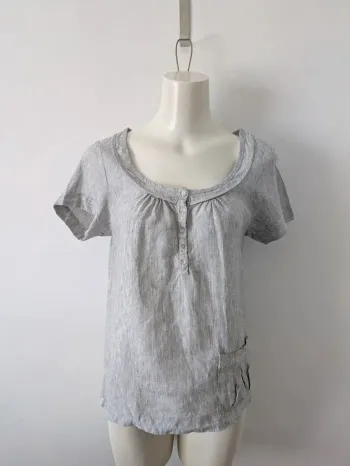 T-shirt 100% lin - Somewhere - taille 36